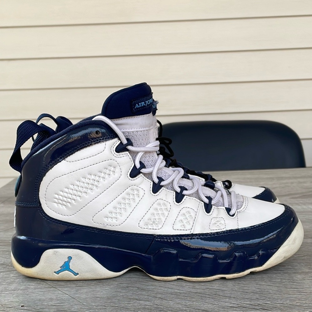Air Jordan 9 Retro GS 'UNC' Shoes Size 7Y